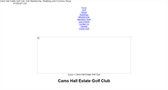 Desktop Screenshot of members.camshallgolf.co.uk